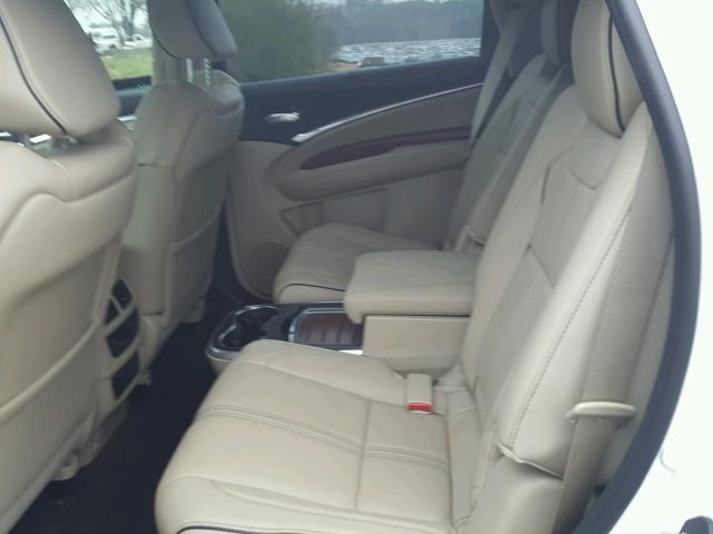 5FRYD3H80HB001468 - 2017 ACURA MDX ADVANC WHITE photo 6