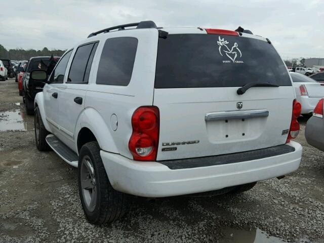 1D4HD58D54F180139 - 2004 DODGE DURANGO LI WHITE photo 3