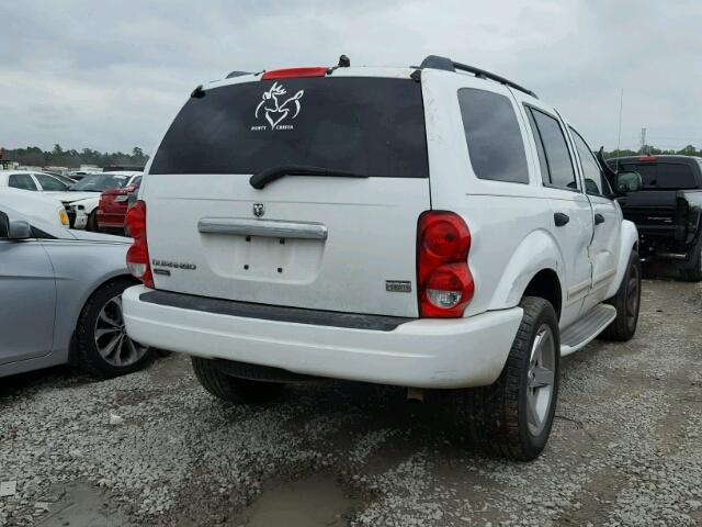 1D4HD58D54F180139 - 2004 DODGE DURANGO LI WHITE photo 4