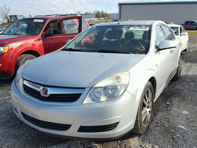 1G8ZV57B29F186724 - 2009 SATURN AURA XR SILVER photo 2