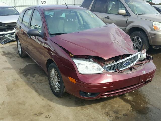 1FAHP37N57W169736 - 2007 FORD FOCUS ZX5 BURGUNDY photo 1