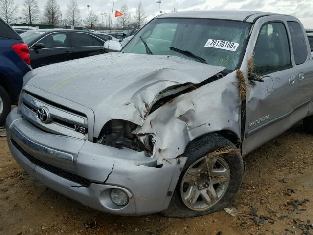 5TBRT34154S449883 - 2004 TOYOTA TUNDRA ACC SILVER photo 9