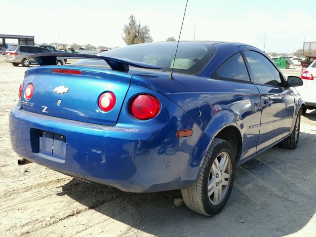 1G1AK15F367600330 - 2006 CHEVROLET COBALT LS BLUE photo 4