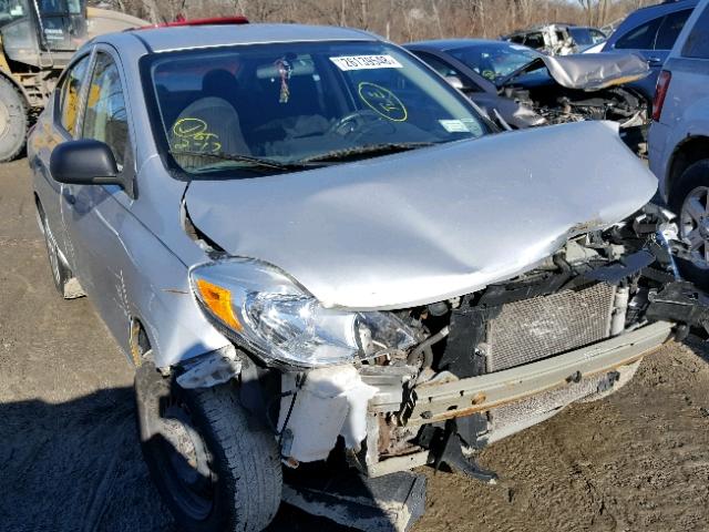 3N1CN7AP0DL873522 - 2013 NISSAN VERSA S SILVER photo 1