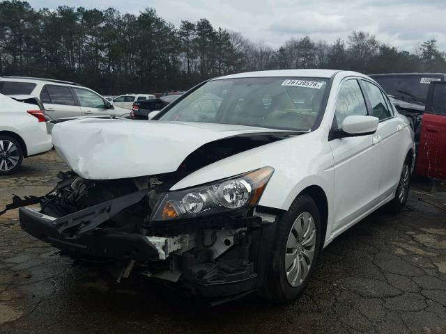 1HGCP2F34AA098968 - 2010 HONDA ACCORD LX WHITE photo 2