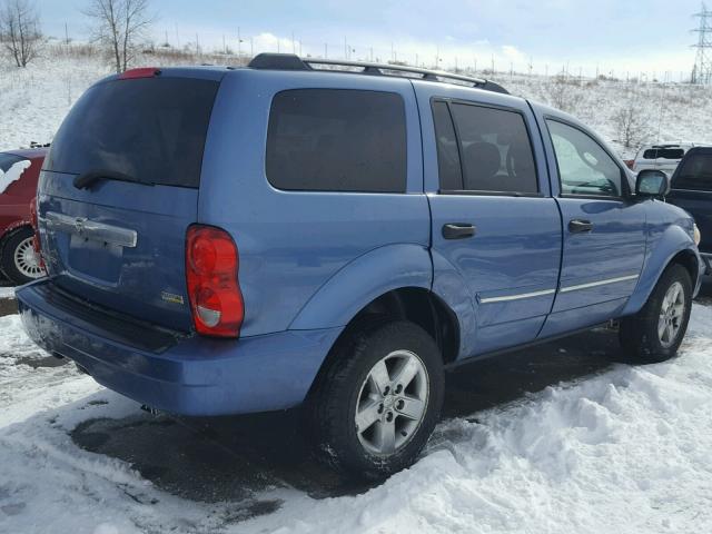 1D8HB58P77F582327 - 2007 DODGE DURANGO LI BLUE photo 4