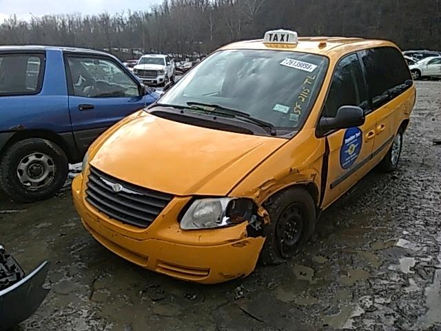 1A4GP45R66B595579 - 2006 CHRYSLER TOWN & COU YELLOW photo 2