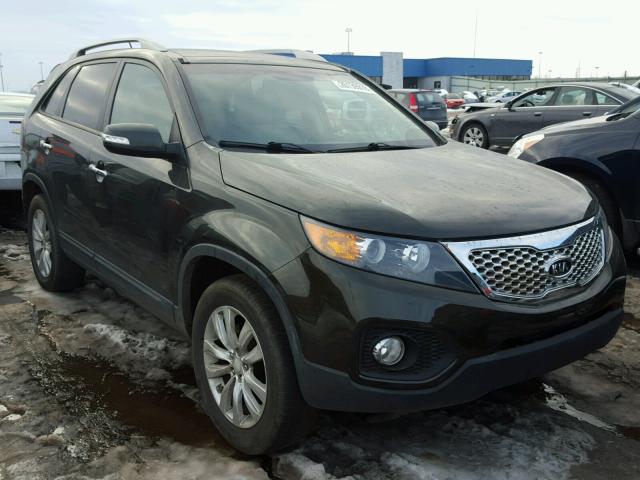 5XYKU4A25BG134133 - 2011 KIA SORENTO EX GREEN photo 1