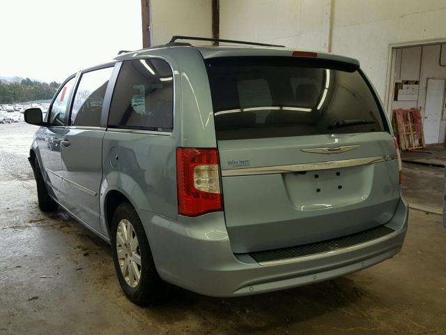 2C4RC1BG0DR565679 - 2013 CHRYSLER TOWN & COU BLUE photo 3