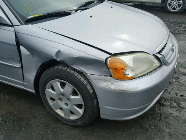 2HGES26852H592584 - 2002 HONDA CIVIC EX ვერცხლისფერი ფოტო 9