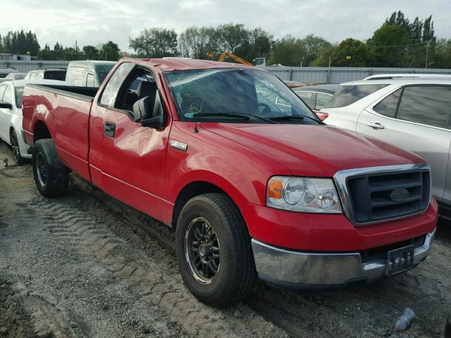 1FTRF12W94NA96524 - 2004 FORD F150 RED photo 1