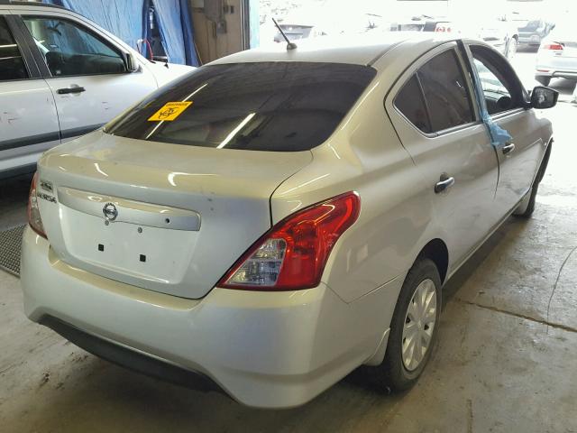 3N1CN7AP9HL831310 - 2017 NISSAN VERSA S SILVER photo 4