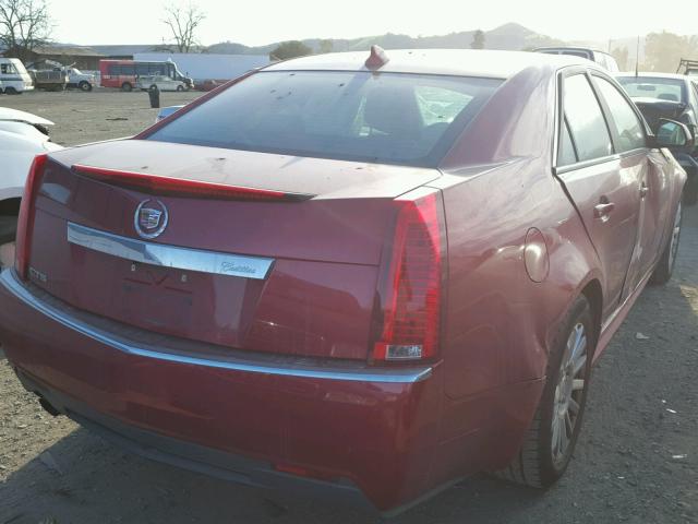 1G6DF5E53C0108279 - 2012 CADILLAC CTS LUXURY RED photo 4