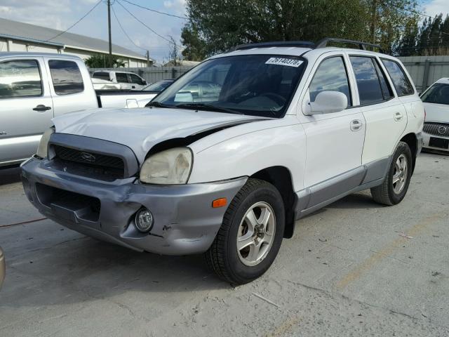 KM8SC13D32U310185 - 2002 HYUNDAI SANTA FE G WHITE photo 2