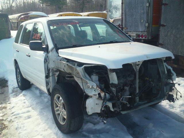 2HKYF18166H551470 - 2006 HONDA PILOT LX WHITE photo 1