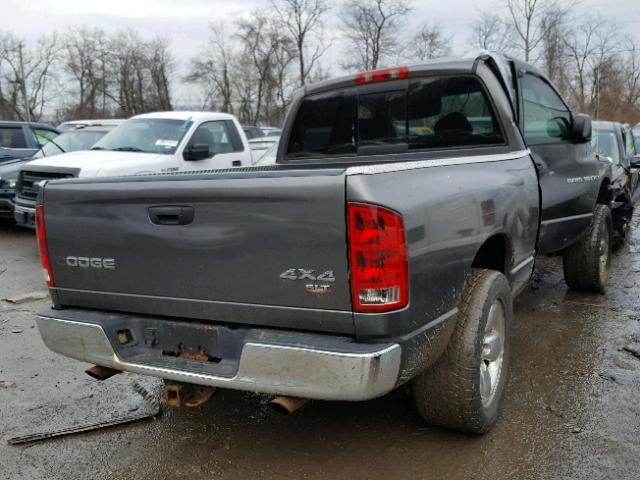 1D7HU18N53S220794 - 2003 DODGE RAM 1500 S GRAY photo 4