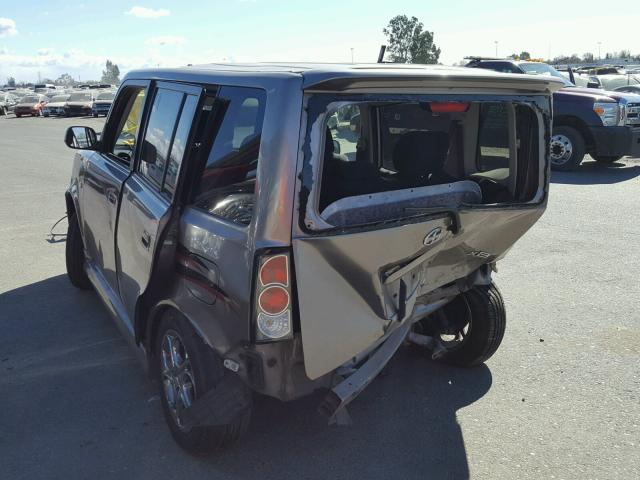 JTLKT324254020854 - 2005 TOYOTA SCION XB GRAY photo 3