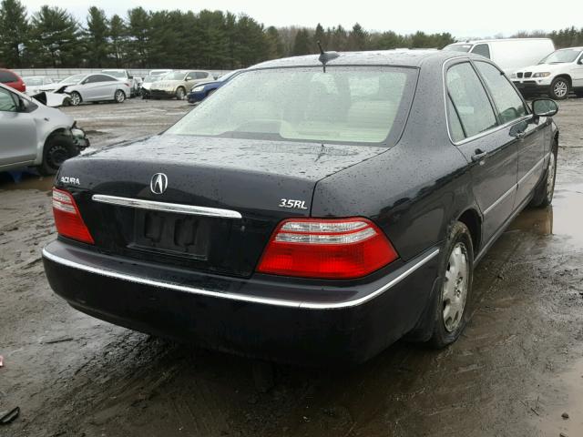 JH4KA96664C007446 - 2004 ACURA 3.5RL BLACK photo 4