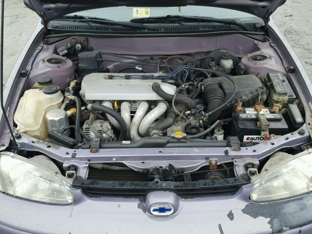 1Y1SK5288WZ413576 - 1998 CHEVROLET GEO PRIZM GRAY photo 7