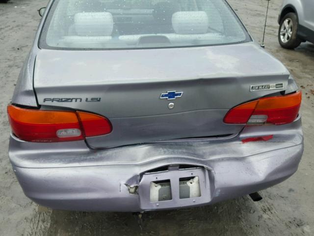 1Y1SK5288WZ413576 - 1998 CHEVROLET GEO PRIZM 灰色 照片 9