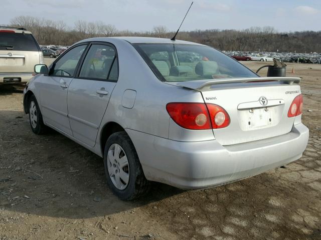 1NXBR32EX7Z766308 - 2007 TOYOTA COROLLA CE SILVER photo 3