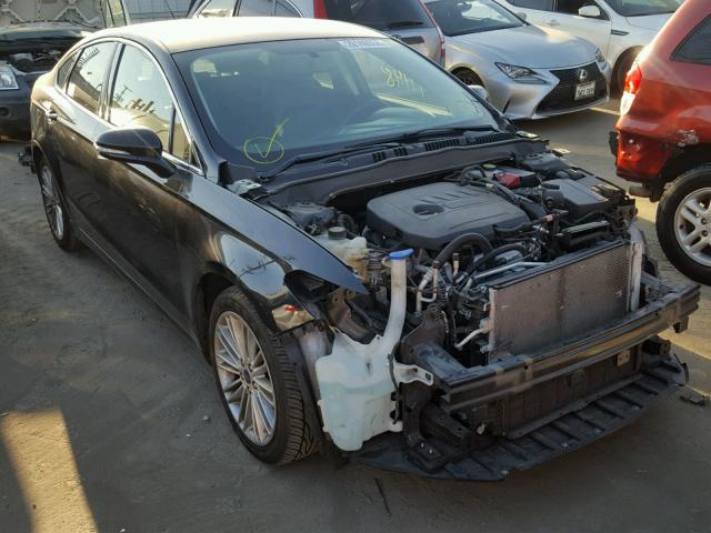 3FA6P0HDXER269150 - 2014 FORD FUSION SE BLACK photo 1