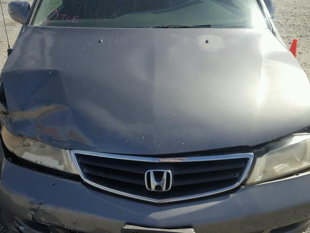 2HKRL18912H507647 - 2002 HONDA ODYSSEY EX GRAY photo 7