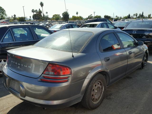 1B3EL36X34N170365 - 2004 DODGE STRATUS SE GRAY photo 4