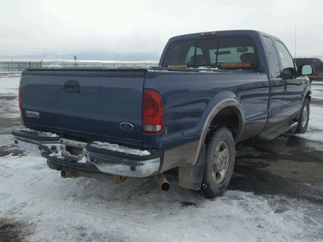 1FTSX20545EB47606 - 2005 FORD F250 SUPER BLUE photo 4