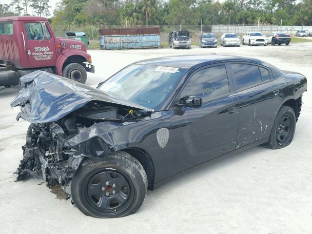 2C3CDXAG8HH569681 - 2017 DODGE CHARGER PO BLACK photo 2