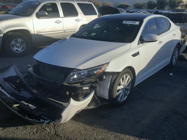 5XXGN4A74FG418121 - 2015 KIA OPTIMA EX WHITE photo 2