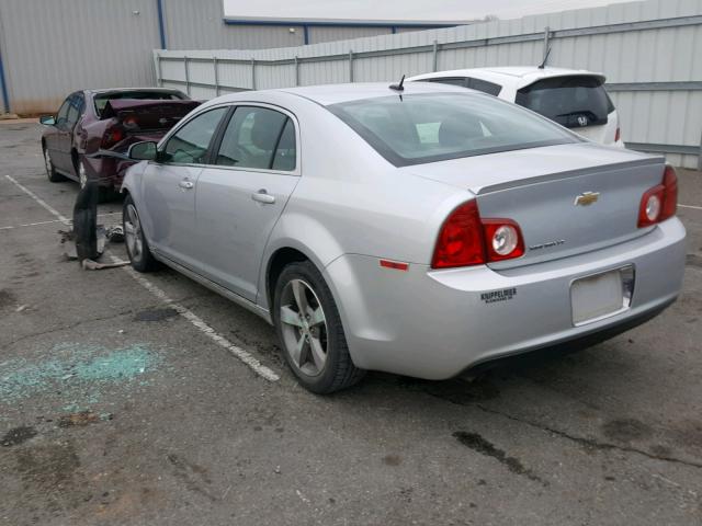 1G1ZC5E18BF117346 - 2011 CHEVROLET MALIBU 1LT SILVER photo 3