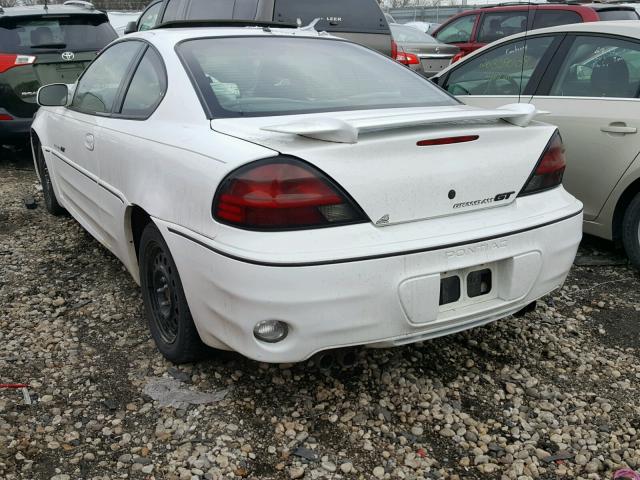 1G2NW12E51M656423 - 2001 PONTIAC GRAND AM G WHITE photo 3