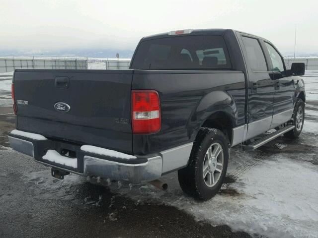 1FTRW12W87KB65872 - 2007 FORD F150 SUPER BLACK photo 4