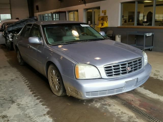 1G6KE57Y24U205081 - 2004 CADILLAC DEVILLE DH BLUE photo 1