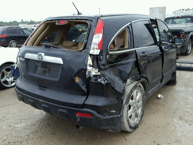 3CZRE38538G701322 - 2008 HONDA CR-V EX BLACK photo 4