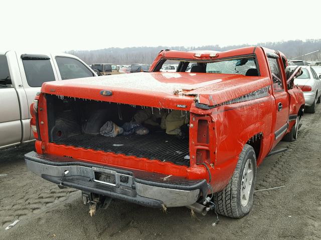 2GCEC13T751368728 - 2005 CHEVROLET SILVERADO RED photo 4