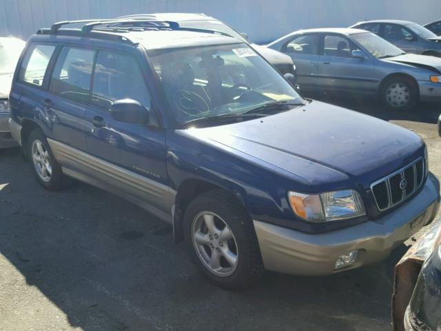 JF1SF65581H723506 - 2001 SUBARU FORESTER S BLUE photo 1