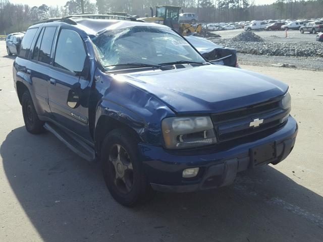 1GNDT13S642245334 - 2004 CHEVROLET TRAILBLAZE BLUE photo 1