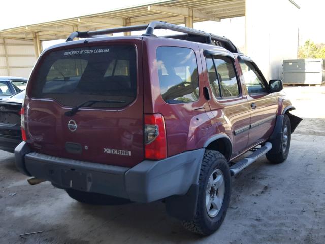 5N1ED28T04C605379 - 2004 NISSAN XTERRA XE BURGUNDY photo 4