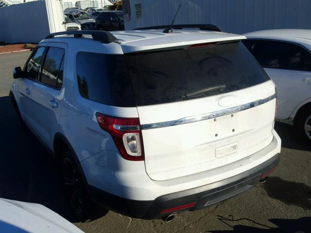 1FM5K7B86DGA93496 - 2013 FORD EXPLORER WHITE photo 3