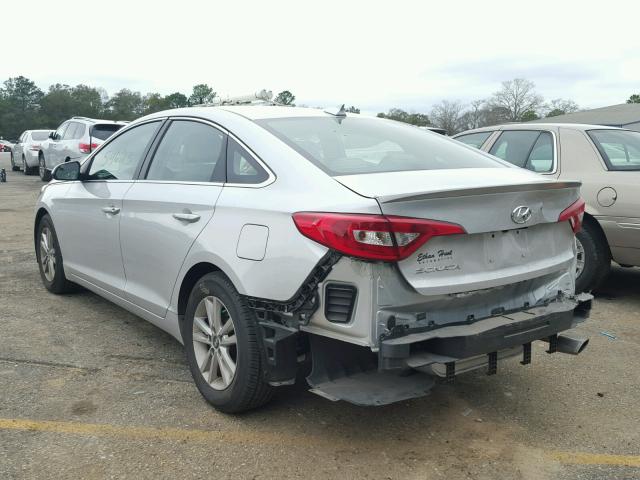 5NPE24AF4GH355115 - 2016 HYUNDAI SONATA SE SILVER photo 3