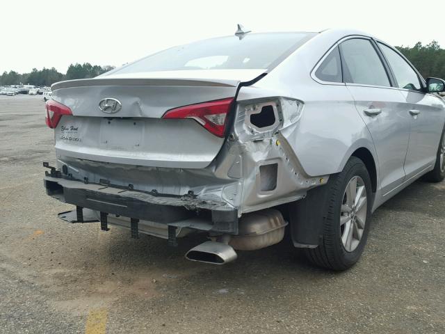 5NPE24AF4GH355115 - 2016 HYUNDAI SONATA SE SILVER photo 9