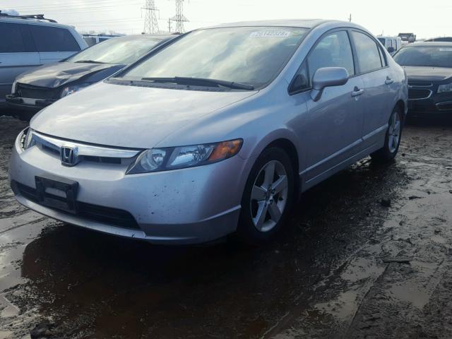 1HGFA16897L095873 - 2007 HONDA CIVIC EX SILVER photo 2