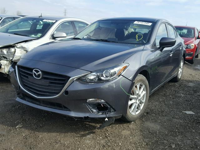 JM1BM1U79G1326166 - 2016 MAZDA 3 SPORT GRAY photo 2