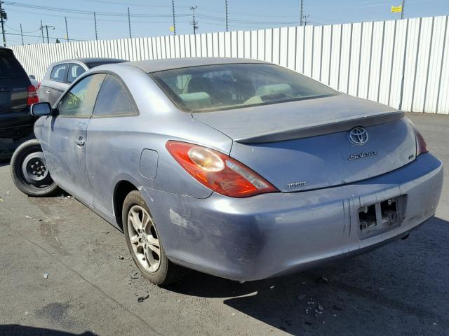 4T1CE38P94U806947 - 2004 TOYOTA CAMRY SOLA BLUE photo 3