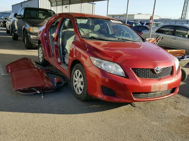 1NXBU40E59Z135914 - 2009 TOYOTA COROLLA BA RED photo 1