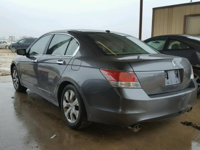 1HGCP3F88AA016550 - 2010 HONDA ACCORD EXL GRAY photo 3