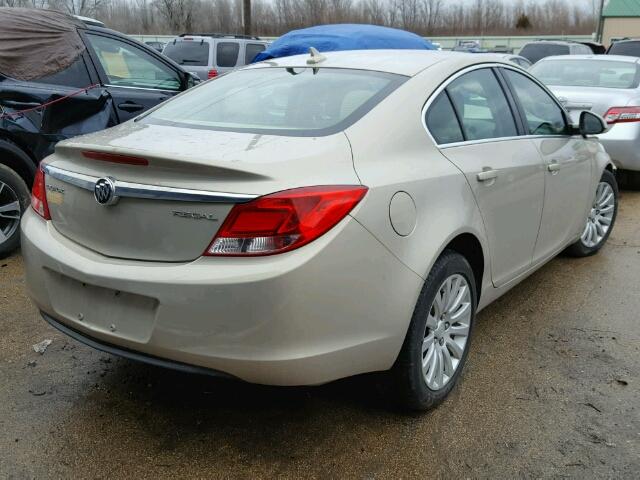 2G4GR5EK2C9110789 - 2012 BUICK REGAL GOLD photo 4