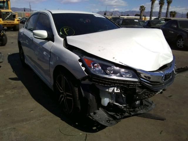 1HGCR2F50GA019588 - 2016 HONDA ACCORD SPO WHITE photo 1